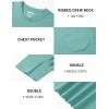 image:imageTACVASEN Mens Pocket TShirts Cotton Short Sleeve Tshirts Soft Crew Neck Lightweight Casual Basic Plain Summer TeesGrey Green