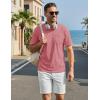 image:imageTACVASEN Mens Pocket TShirts Cotton Short Sleeve Tshirts Soft Crew Neck Lightweight Casual Basic Plain Summer TeesGrey Pink