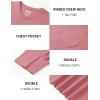 image:imageTACVASEN Mens Pocket TShirts Cotton Short Sleeve Tshirts Soft Crew Neck Lightweight Casual Basic Plain Summer TeesGrey Pink