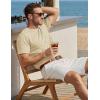 image:imageTACVASEN Mens Pocket TShirts Cotton Short Sleeve Tshirts Soft Crew Neck Lightweight Casual Basic Plain Summer TeesLight Apricot