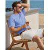 image:imageTACVASEN Mens Pocket TShirts Cotton Short Sleeve Tshirts Soft Crew Neck Lightweight Casual Basic Plain Summer TeesLight Blue Heather
