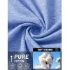 image:imageTACVASEN Mens Pocket TShirts Cotton Short Sleeve Tshirts Soft Crew Neck Lightweight Casual Basic Plain Summer TeesLight Blue Heather