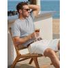 image:imageTACVASEN Mens Pocket TShirts Cotton Short Sleeve Tshirts Soft Crew Neck Lightweight Casual Basic Plain Summer TeesLight Grey Heather