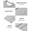 image:imageTACVASEN Mens Pocket TShirts Cotton Short Sleeve Tshirts Soft Crew Neck Lightweight Casual Basic Plain Summer TeesLight Grey Heather