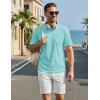 image:imageTACVASEN Mens Pocket TShirts Cotton Short Sleeve Tshirts Soft Crew Neck Lightweight Casual Basic Plain Summer TeesLight Lake Blue
