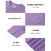 image:imageTACVASEN Mens Pocket TShirts Cotton Short Sleeve Tshirts Soft Crew Neck Lightweight Casual Basic Plain Summer TeesLight Purple