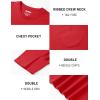 image:imageTACVASEN Mens Pocket TShirts Cotton Short Sleeve Tshirts Soft Crew Neck Lightweight Casual Basic Plain Summer TeesTomato Red