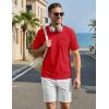 image:imageTACVASEN Mens Pocket TShirts Cotton Short Sleeve Tshirts Soft Crew Neck Lightweight Casual Basic Plain Summer TeesTomato Red
