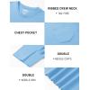 image:imageTACVASEN Mens Pocket TShirts Cotton Short Sleeve Tshirts Soft Crew Neck Lightweight Casual Basic Plain Summer TeesWaterfall Blue