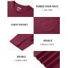 image:imageTACVASEN Mens Pocket TShirts Cotton Short Sleeve Tshirts Soft Crew Neck Lightweight Casual Basic Plain Summer TeesWine Red
