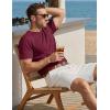 image:imageTACVASEN Mens Pocket TShirts Cotton Short Sleeve Tshirts Soft Crew Neck Lightweight Casual Basic Plain Summer TeesWine Red