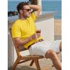 image:imageTACVASEN Mens Pocket TShirts Cotton Short Sleeve Tshirts Soft Crew Neck Lightweight Casual Basic Plain Summer TeesYellow