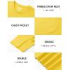 image:imageTACVASEN Mens Pocket TShirts Cotton Short Sleeve Tshirts Soft Crew Neck Lightweight Casual Basic Plain Summer TeesYellow