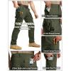 image:imageTACVASEN Mens Tactical Pants Water Resistant Ripstop Cargo Work Pants Lightweight Hiking EDC Outdoor with Pockets04 Green