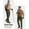 image:imageTACVASEN Mens Tactical Pants Water Resistant Ripstop Cargo Work Pants Lightweight Hiking EDC Outdoor with Pockets04 Green