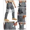 image:imageTACVASEN Mens Tactical Pants Water Resistant Ripstop Cargo Work Pants Lightweight Hiking EDC Outdoor with Pockets05 Medium Grey