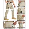 image:imageTACVASEN Mens Tactical Pants Water Resistant Ripstop Cargo Work Pants Lightweight Hiking EDC Outdoor with Pockets06 Light Khaki
