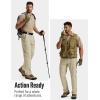 image:imageTACVASEN Mens Tactical Pants Water Resistant Ripstop Cargo Work Pants Lightweight Hiking EDC Outdoor with Pockets06 Light Khaki