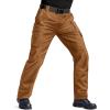 image:imageTACVASEN Mens Tactical Pants Water Resistant Ripstop Cargo Work Pants Lightweight Hiking EDC Outdoor with Pockets07 Amber Brown