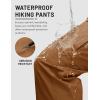 image:imageTACVASEN Mens Tactical Pants Water Resistant Ripstop Cargo Work Pants Lightweight Hiking EDC Outdoor with Pockets07 Amber Brown