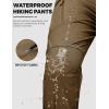 image:imageTACVASEN Mens Tactical Pants Waterproof Hiking Work Pants for Men Construction Stretch Cargo Trousers 9 PocketsBrown