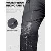 image:imageTACVASEN Mens Tactical Pants Waterproof Hiking Work Pants for Men Construction Stretch Cargo Trousers 9 PocketsGray