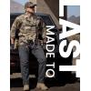 image:imageTACVASEN Mens Tactical Pants Waterproof Hiking Work Pants for Men Construction Stretch Cargo Trousers 9 PocketsGray