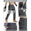 image:imageTACVASEN Mens Tactical Pants Waterproof Hiking Work Pants for Men Construction Stretch Cargo Trousers 9 PocketsGray