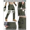 image:imageTACVASEN Mens Tactical Pants Waterproof Hiking Work Pants for Men Construction Stretch Cargo Trousers 9 PocketsGreen