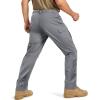 image:imageTACVASEN Mens Tactical Pants Waterproof Hiking Work Pants for Men Construction Stretch Cargo Trousers 9 PocketsLight Grey
