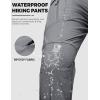 image:imageTACVASEN Mens Tactical Pants Waterproof Hiking Work Pants for Men Construction Stretch Cargo Trousers 9 PocketsLight Grey