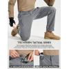 image:imageTACVASEN Mens Tactical Pants Waterproof Hiking Work Pants for Men Construction Stretch Cargo Trousers 9 PocketsLight Grey
