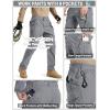 image:imageTACVASEN Mens Tactical Pants Waterproof Hiking Work Pants for Men Construction Stretch Cargo Trousers 9 PocketsLight Grey
