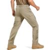 image:imageTACVASEN Mens Tactical Pants Waterproof Hiking Work Pants for Men Construction Stretch Cargo Trousers 9 PocketsLight Khaki