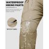 image:imageTACVASEN Mens Tactical Pants Waterproof Hiking Work Pants for Men Construction Stretch Cargo Trousers 9 PocketsLight Khaki