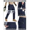 image:imageTACVASEN Mens Tactical Pants Waterproof Hiking Work Pants for Men Construction Stretch Cargo Trousers 9 PocketsNavy