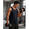image:imageTACVASEN Mens Tank Tops Quick Dry Sleeveless Workout Muscle Shirt Athletic Bodybuilding Gym Performance Tee Shirts01 Black