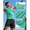 image:imageTACVASEN Mens Tank Tops Quick Dry Sleeveless Workout Muscle Shirt Athletic Bodybuilding Gym Performance Tee Shirts02 Light Green