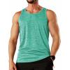image:imageTACVASEN Mens Tank Tops Quick Dry Sleeveless Workout Muscle Shirt Athletic Bodybuilding Gym Performance Tee Shirts02 Light Green