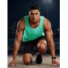 image:imageTACVASEN Mens Tank Tops Quick Dry Sleeveless Workout Muscle Shirt Athletic Bodybuilding Gym Performance Tee Shirts02 Light Green