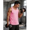 image:imageTACVASEN Mens Tank Tops Quick Dry Sleeveless Workout Muscle Shirt Athletic Bodybuilding Gym Performance Tee Shirts03 Pink