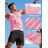 image:imageTACVASEN Mens Tank Tops Quick Dry Sleeveless Workout Muscle Shirt Athletic Bodybuilding Gym Performance Tee Shirts03 Pink