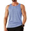 image:imageTACVASEN Mens Tank Tops Quick Dry Sleeveless Workout Muscle Shirt Athletic Bodybuilding Gym Performance Tee Shirts04 Light Blue