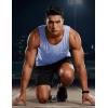 image:imageTACVASEN Mens Tank Tops Quick Dry Sleeveless Workout Muscle Shirt Athletic Bodybuilding Gym Performance Tee Shirts04 Light Blue