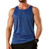 image:imageTACVASEN Mens Tank Tops Quick Dry Sleeveless Workout Muscle Shirt Athletic Bodybuilding Gym Performance Tee Shirts06 Medium Blue