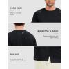 image:imageTACVASEN Mens Workout Shirts Athletic Dry Fit Mesh Short Sleeve Shirts Moisture Wicking Running Performance Gym Tee01 Black