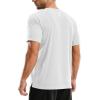 image:imageTACVASEN Mens Workout Shirts Athletic Dry Fit Mesh Short Sleeve Shirts Moisture Wicking Running Performance Gym Tee02 White