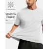image:imageTACVASEN Mens Workout Shirts Athletic Dry Fit Mesh Short Sleeve Shirts Moisture Wicking Running Performance Gym Tee02 White