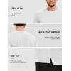image:imageTACVASEN Mens Workout Shirts Athletic Dry Fit Mesh Short Sleeve Shirts Moisture Wicking Running Performance Gym Tee02 White