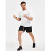 image:imageTACVASEN Mens Workout Shirts Athletic Dry Fit Mesh Short Sleeve Shirts Moisture Wicking Running Performance Gym Tee02 White